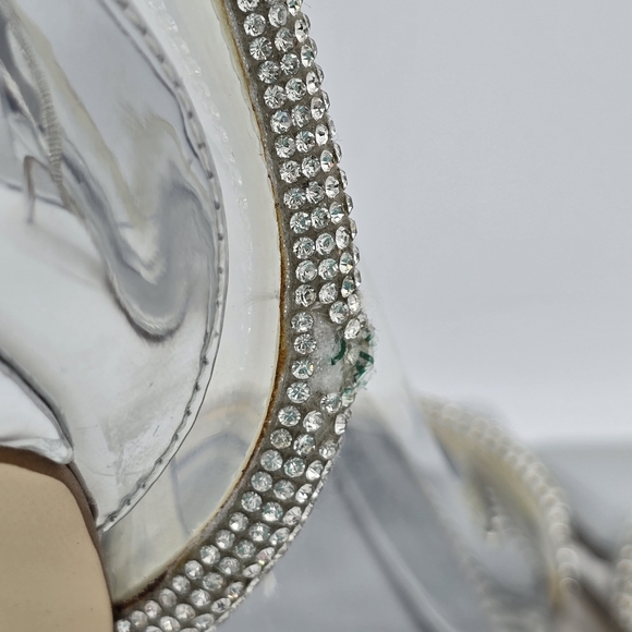 Nine West Finna3 Closed-Toe Pumps, Sparkly Silver, Women's 7.5M - Picture 9 of 16